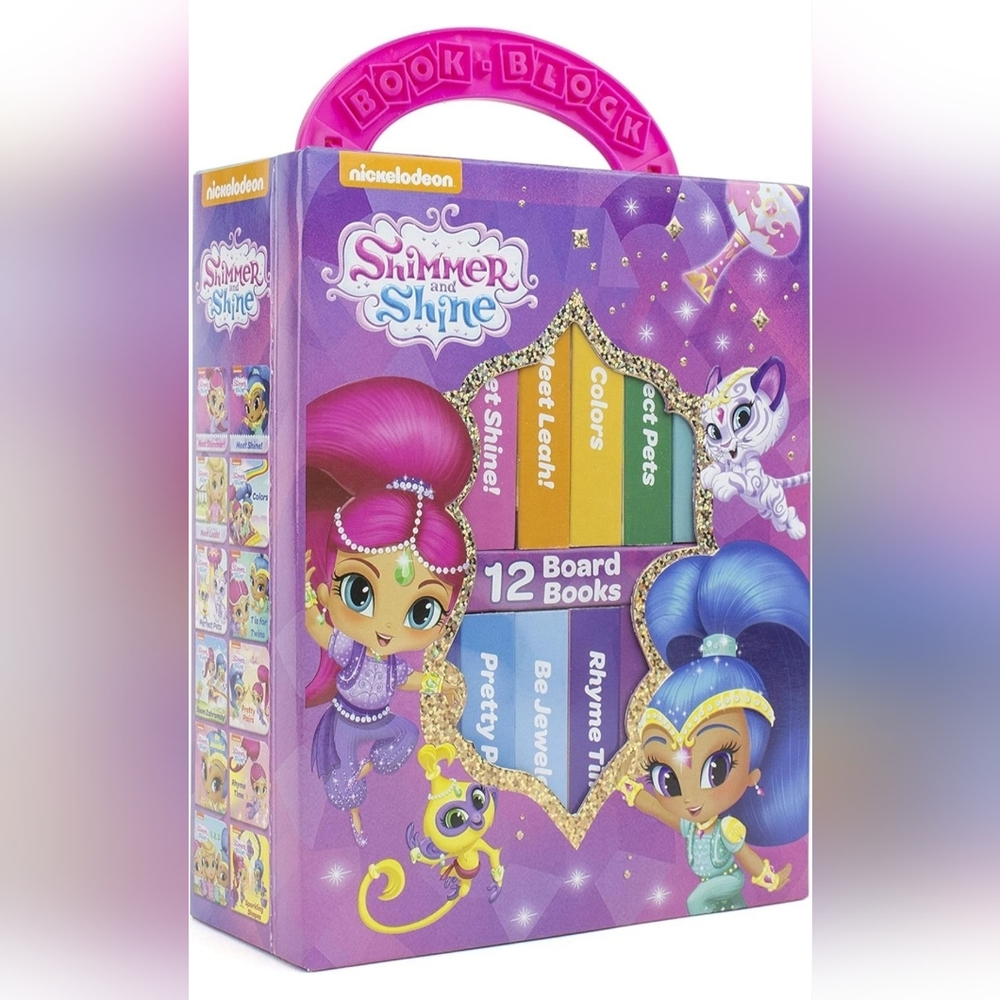 Nickelodeon Nick Jr Shimmer and Shine 12 Board Book Set Collectible RARE SEALED